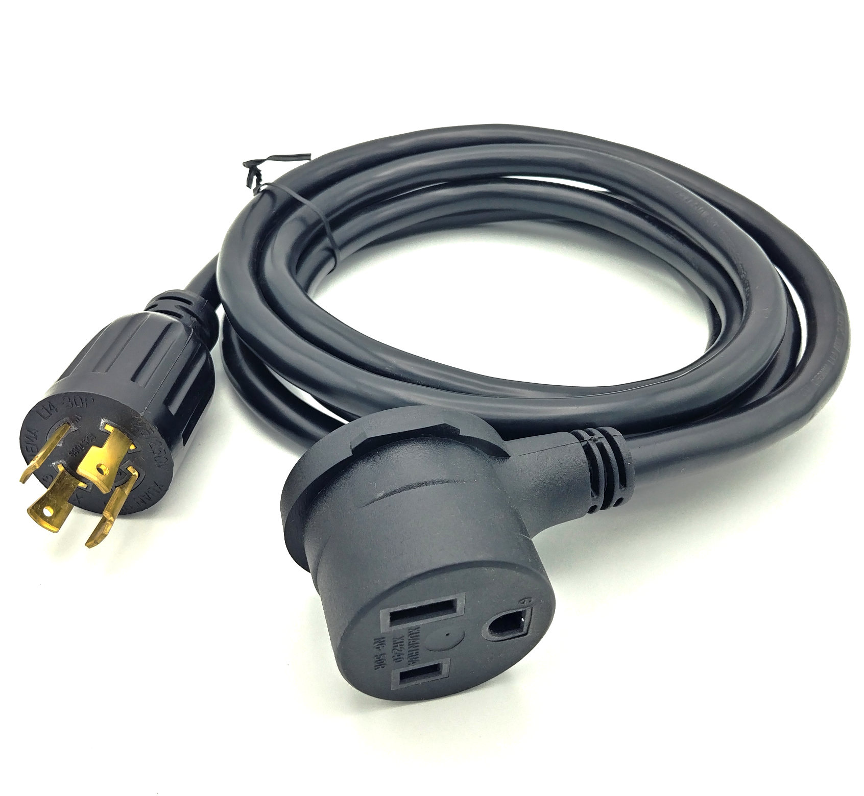 Plug Generator NEMA L14-30P to 6-50R 30A 125V/250V RV EV Charger Power Cord Plug 
